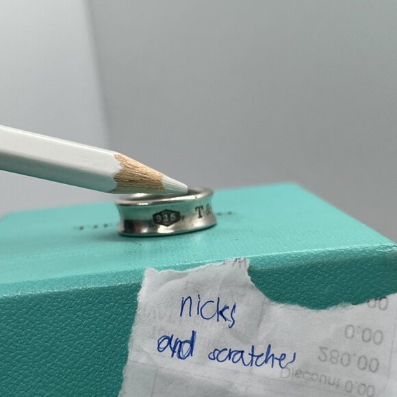 Tiffany & Co 1837 Sterling Silver Ring Band – Size 4 - Picture 4 of 8